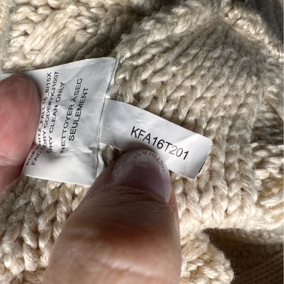 Knitz For Love And Lemons Chunky Cable Knit Sweater Bishop Sleeve S Slouchy Boho - Picture 6 of 12